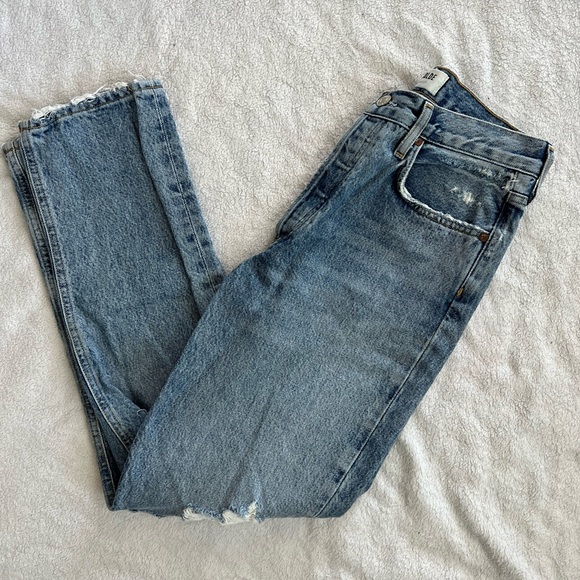 Agolde 90’s Pinch Waist high rise straight leg jeans in backdrop size 26 - Picture 10 of 10